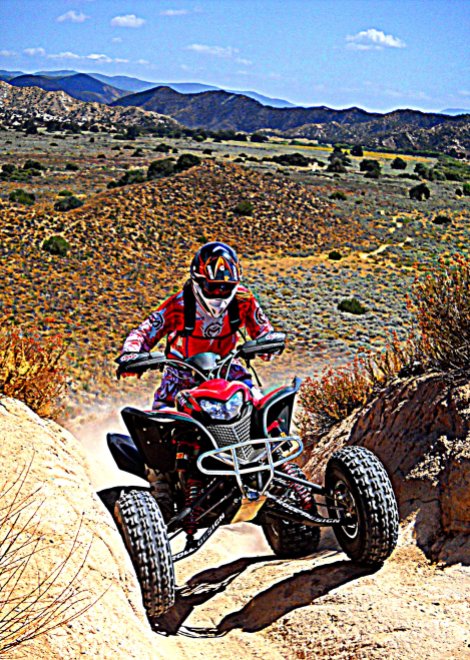 Riding in Hungry Valley OHV area Gorman Ca